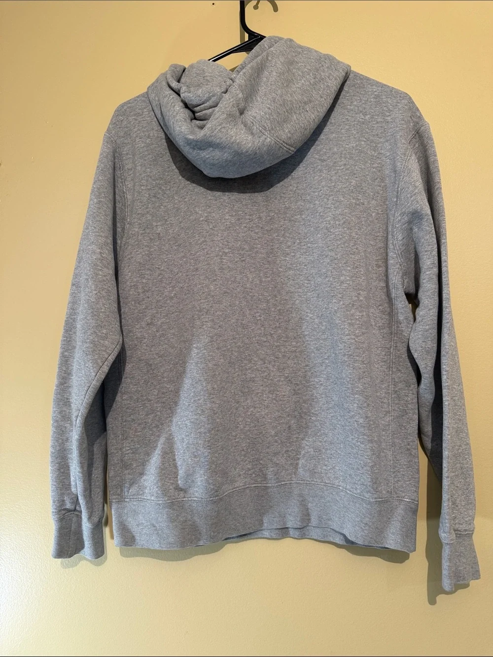 Nike Men’s Gray Pullover Hoodie with White Swoosh - Picture 2 of 2